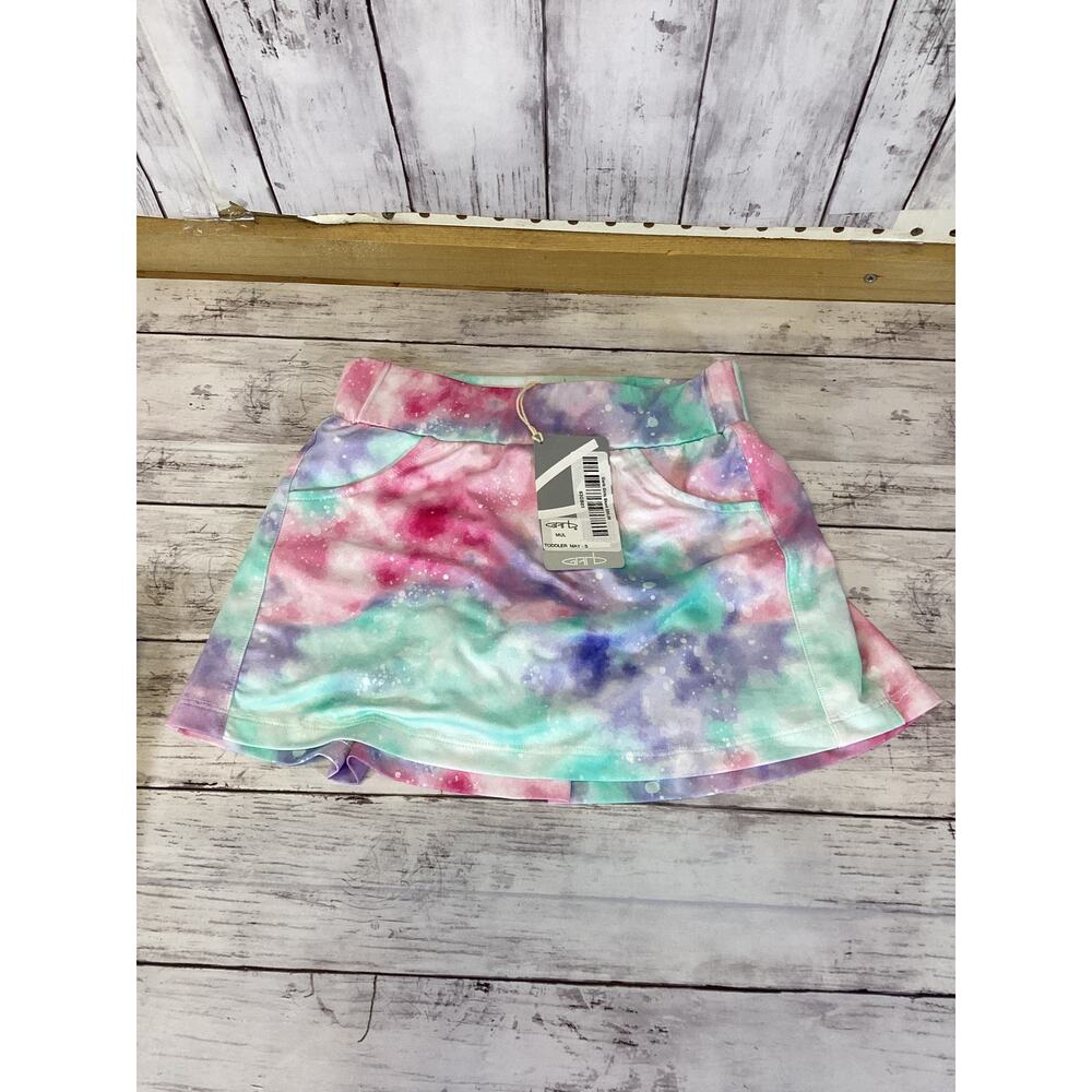Garb May Toddler Girls' Tie-Dye Skort 92% poly Size -small 5-6 yrs NWT